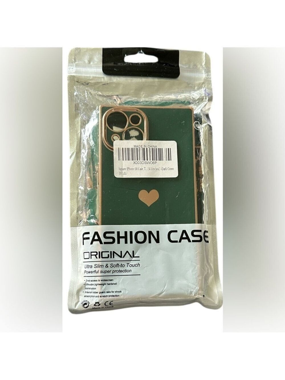 Amazon Green and Gold Heart Fashion Case for IPhone 14
FREE WITH PURCHASE !